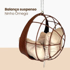 Balanço Suspenso Ninho Ômega Cadeira Ninho Gourmet Alumínio